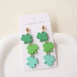 St Patrick's Clover Earrings